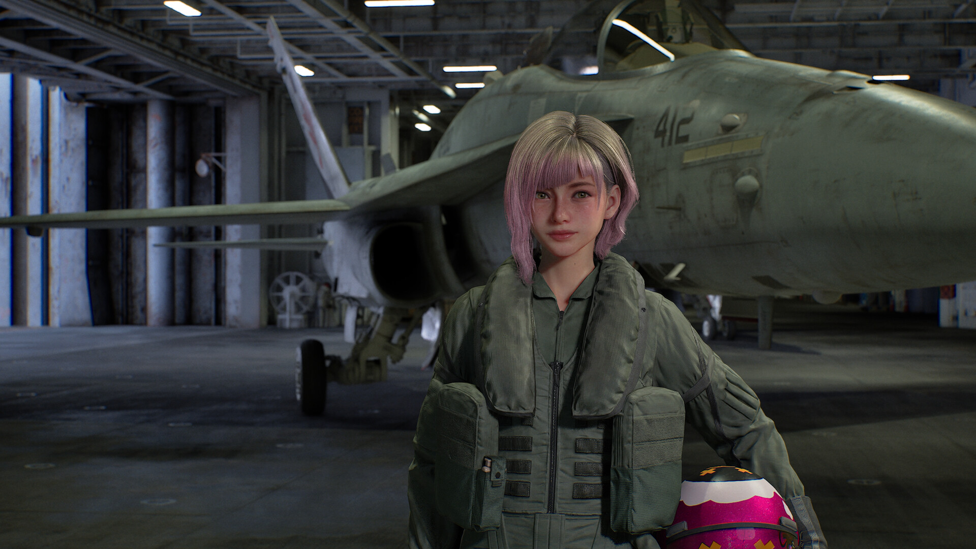 Ace Combat 8: Staffelkameradin im Hangar