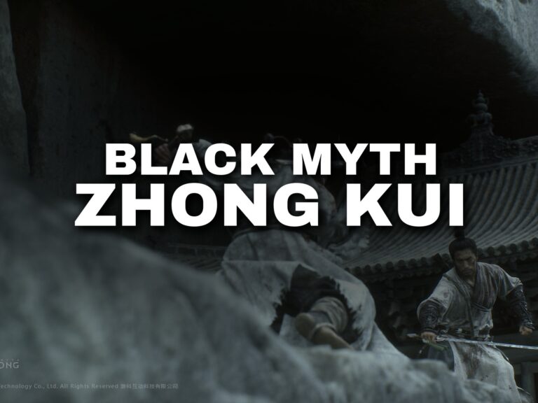 Black Myth: Zhong Kui: Spielszene mit offiziellem Logo