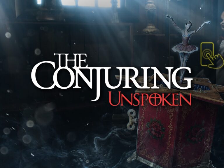 The Conjuring: Unspoken: Spielszene mit offiziellem Logo