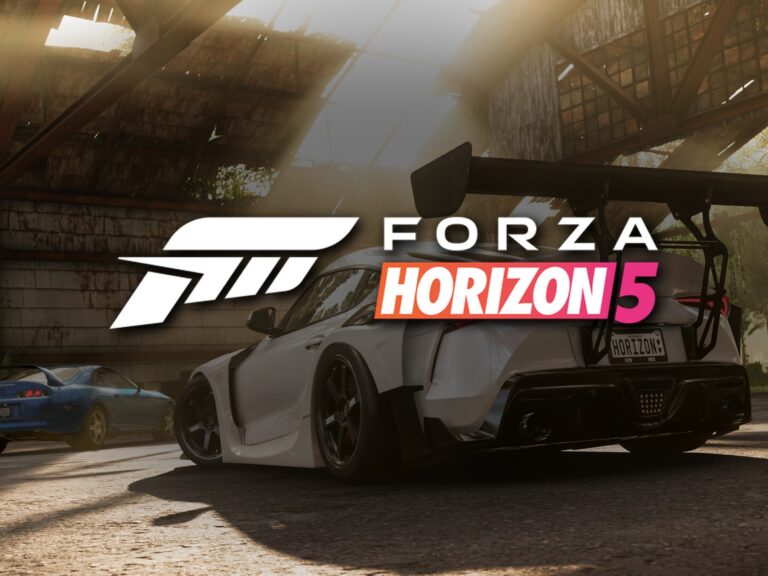 Forza Horizon 5: offizieller Screenshot mit Logo