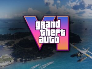 Grand Theft Auto VI: Spielszene mit offiziellem Logo