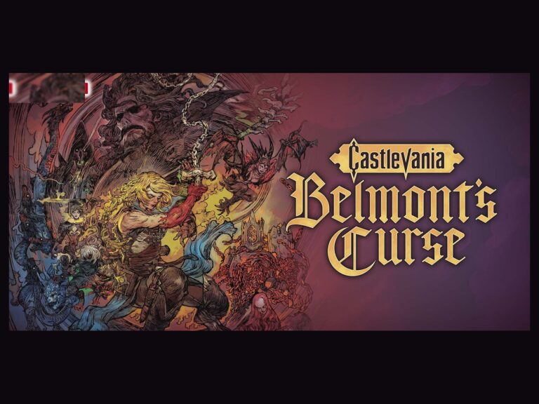 Castlevania: Belmont's Curse: offizieller Screenshot mit Logo