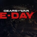 Gears of War: E-Day: Spielszene mit offiziellem Logo