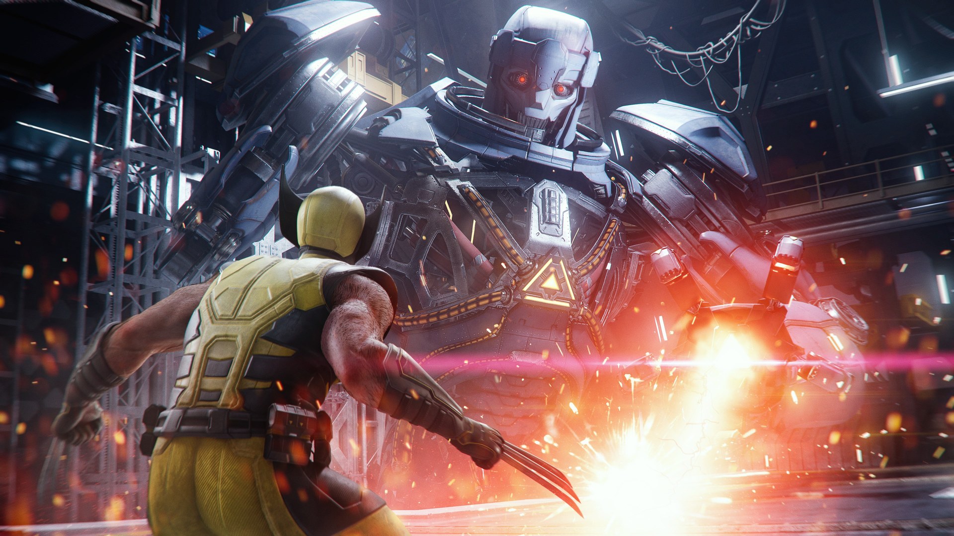 Marvel's Wolverine: Wolverine stellt sich einem riesigen Sentinel-Roboter