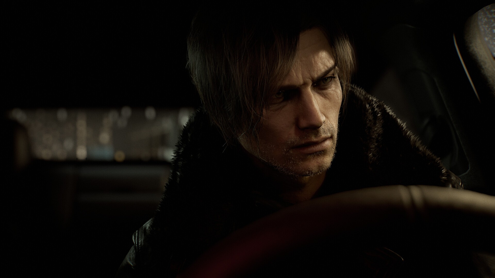 Resident Evil Requiem: Leon S. Kennedy am Steuer seines Wagens