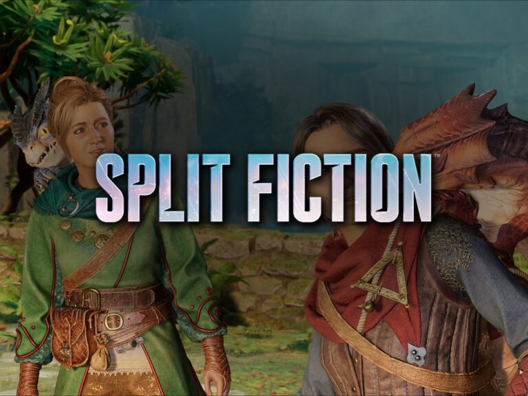 Split Fiction: offizieller Screenshot mit Logo