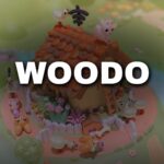 Woodo: Spielszene mit offiziellem Logo