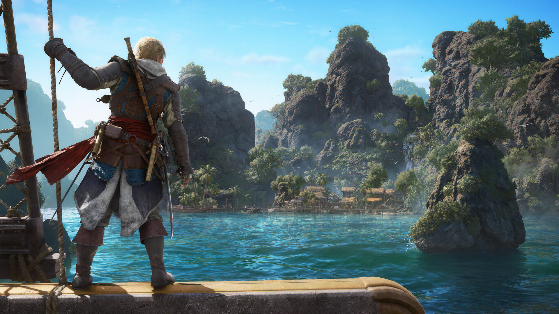 Assassin’s Creed Black Flag Resynced – Edward an Bord vor Felsinseln
