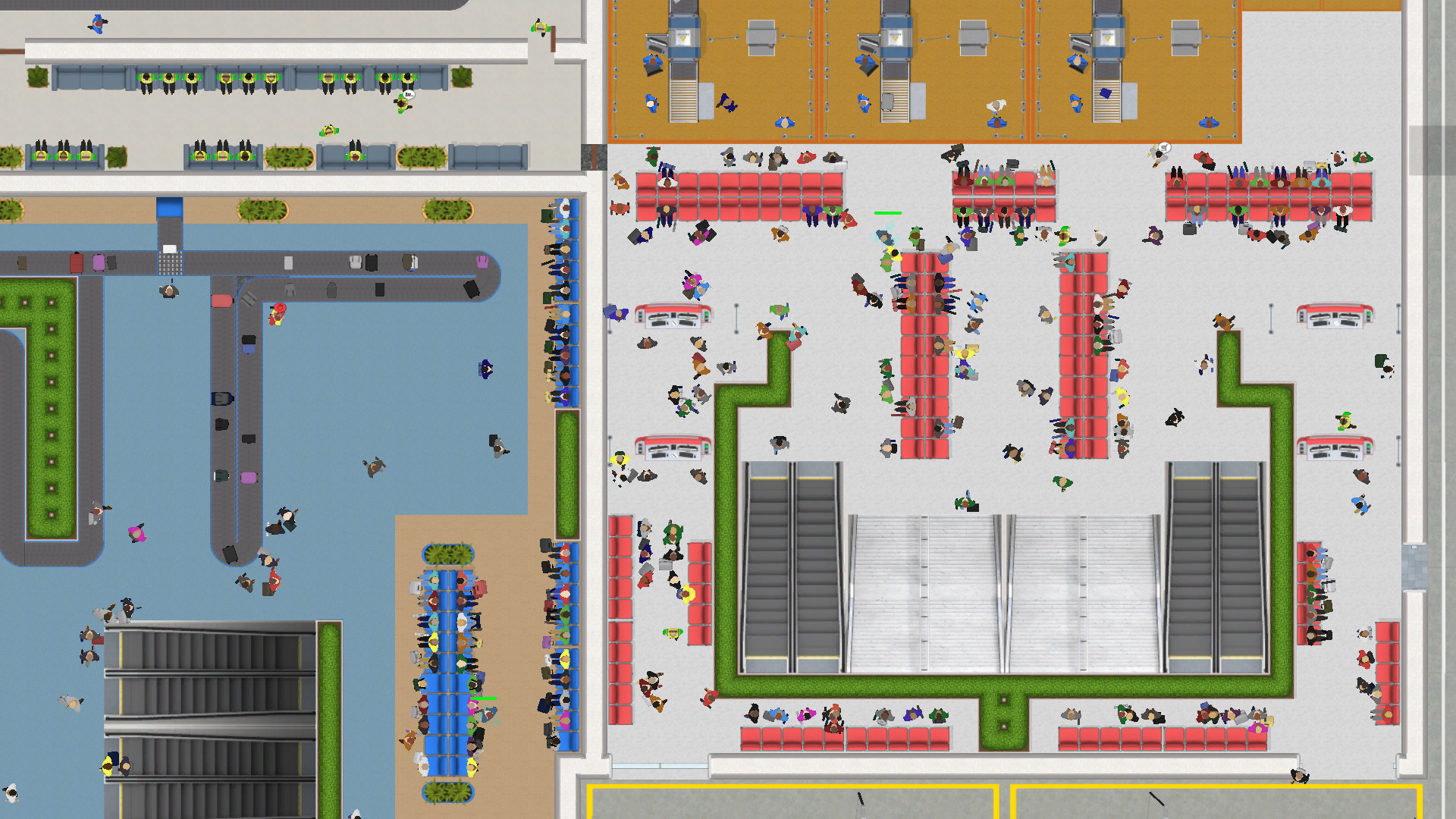 Airport CEO von Apog Labs: Terminal mit Check-in und Gates