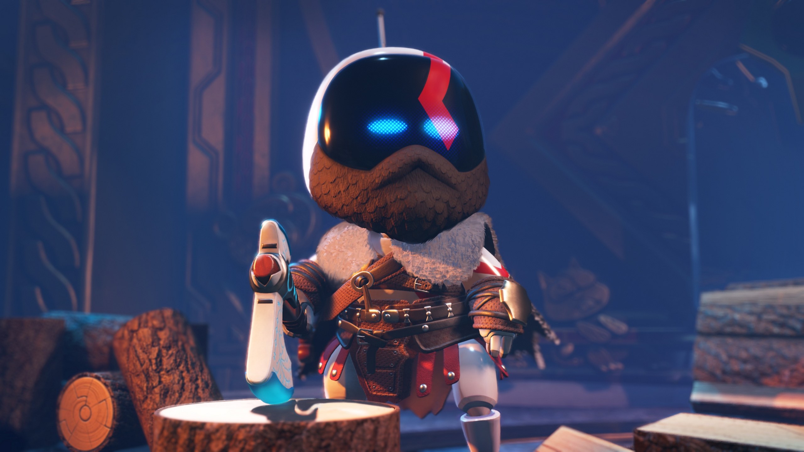 Astro Bot – Bot im Kostüm von Kratos aus God of War