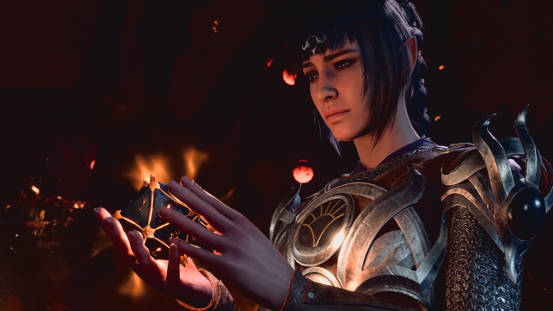 Baldur's Gate 3: Shadowheart wirkt einen leuchtenden Zauber