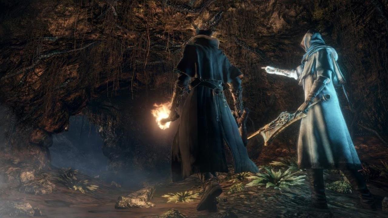 Bloodborne – zwei Jäger mit Fackel