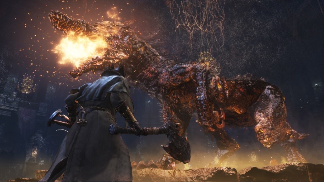 Bloodborne – Jäger gegen brennende Bestie