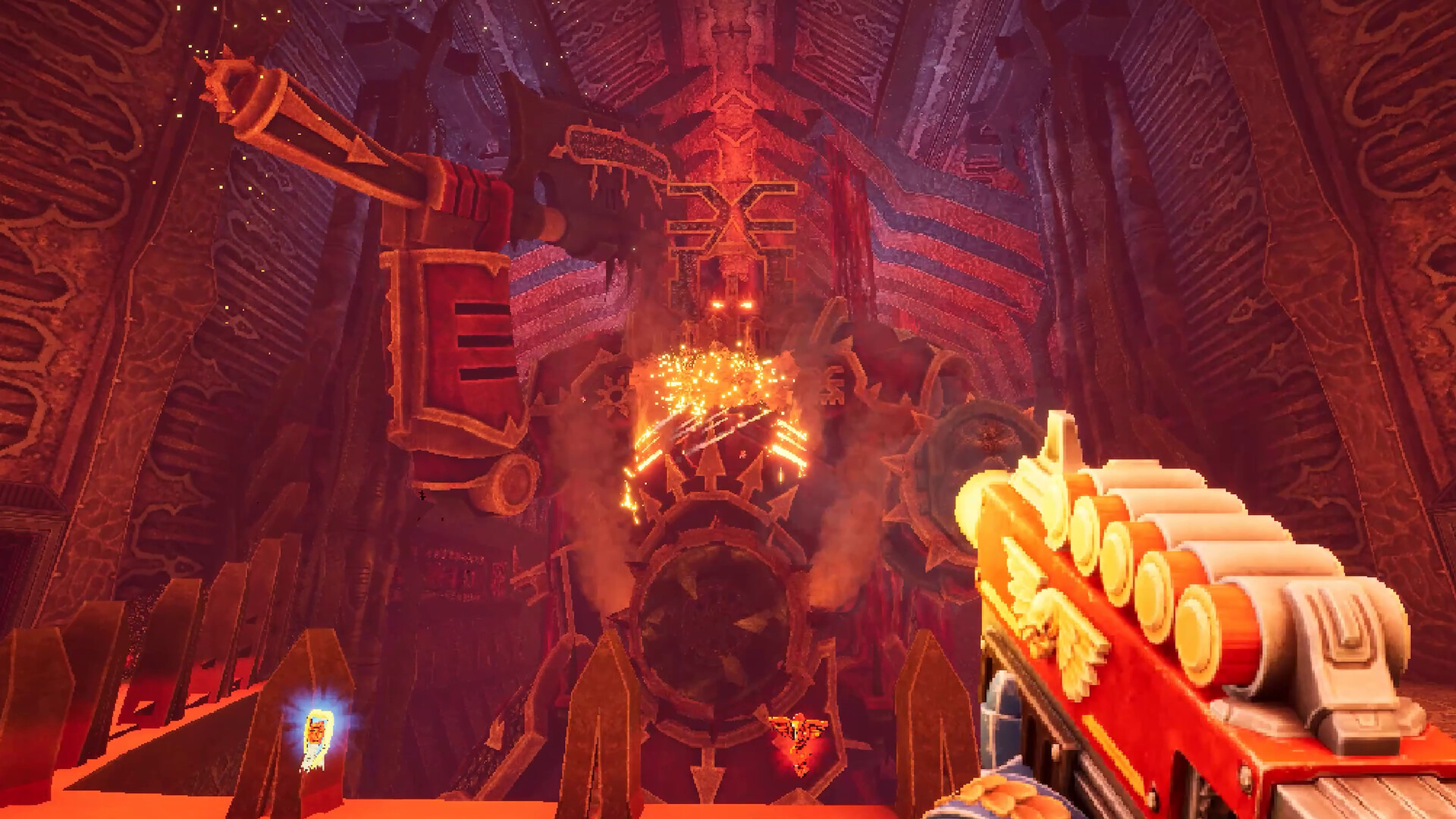 Warhammer 40,000: Boltgun 2 – Bolter vor einem riesigen Chaos-Altar