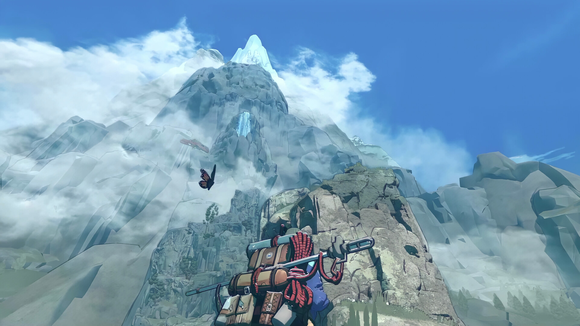 Cairn – Aava rastet über den Wolken mit Blick auf den Gipfel