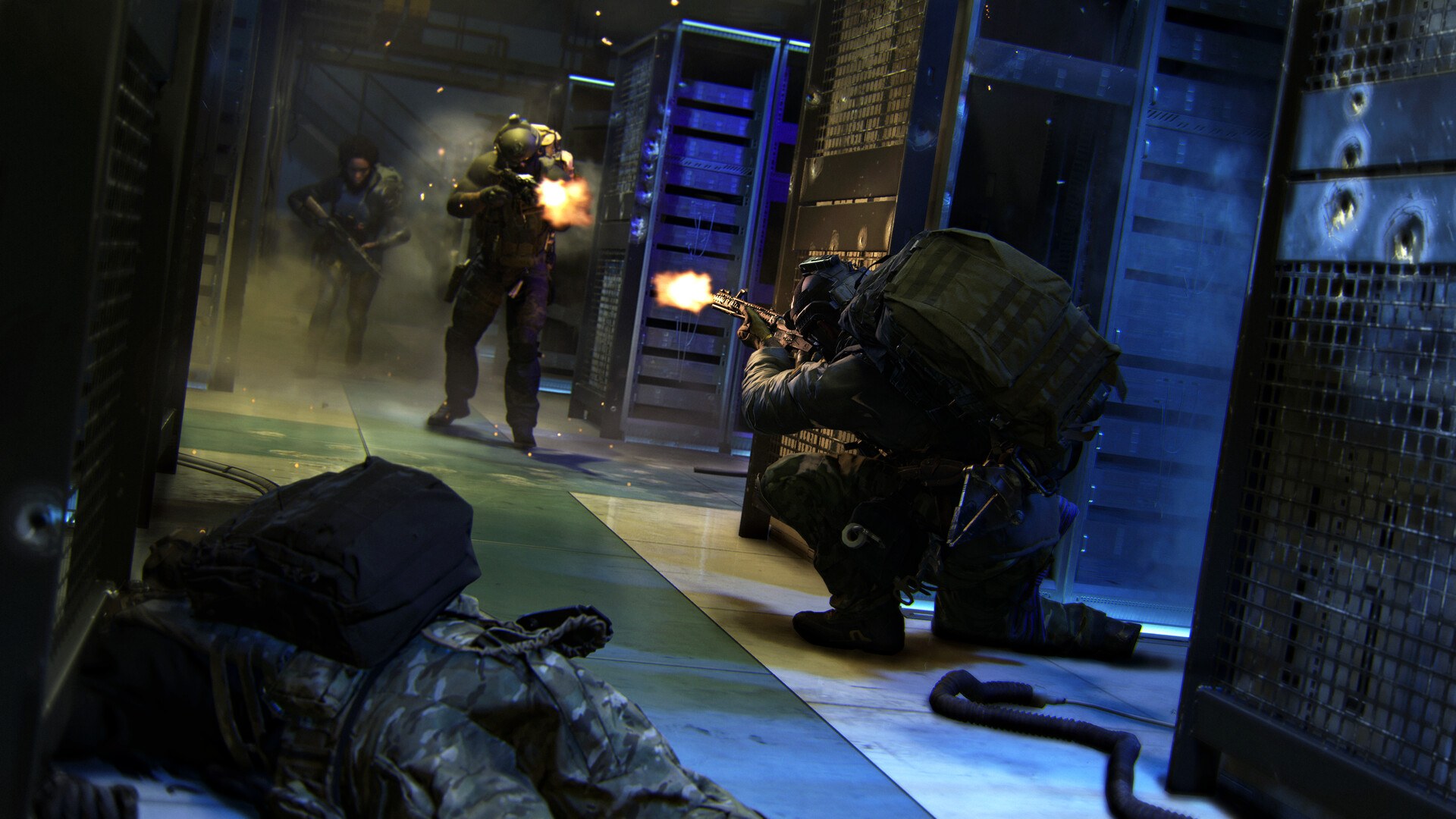 Call of Duty Pause: Gefecht in einem dunklen Gang