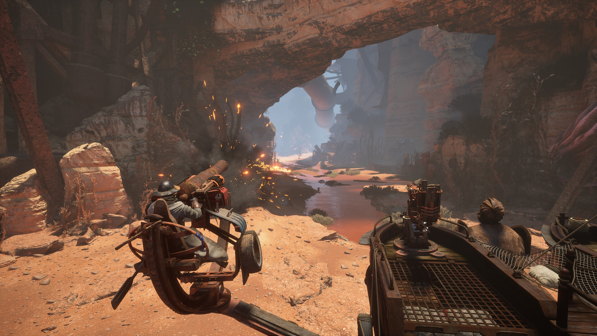 Canyons – Zwei Crawler fahren durch eine Felshöhle
