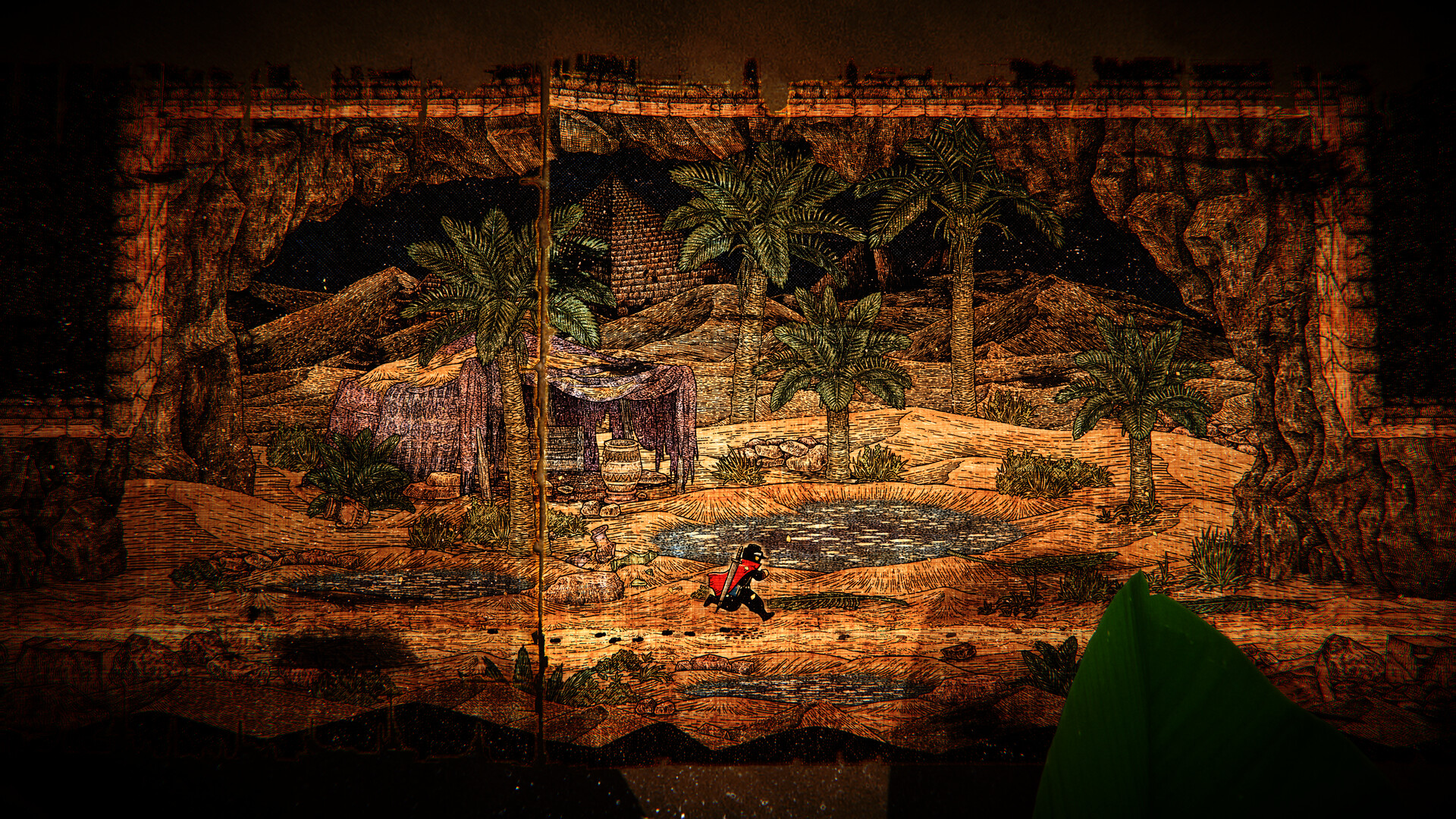 SHUEISHA GAMES Chronoscript: The Endless End: Höhle mit Palmen