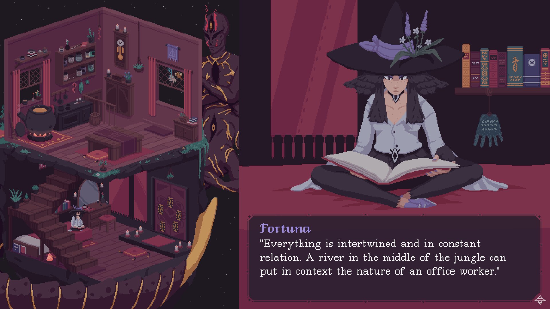 Deconstructeam – Fortuna liest in einem Buch