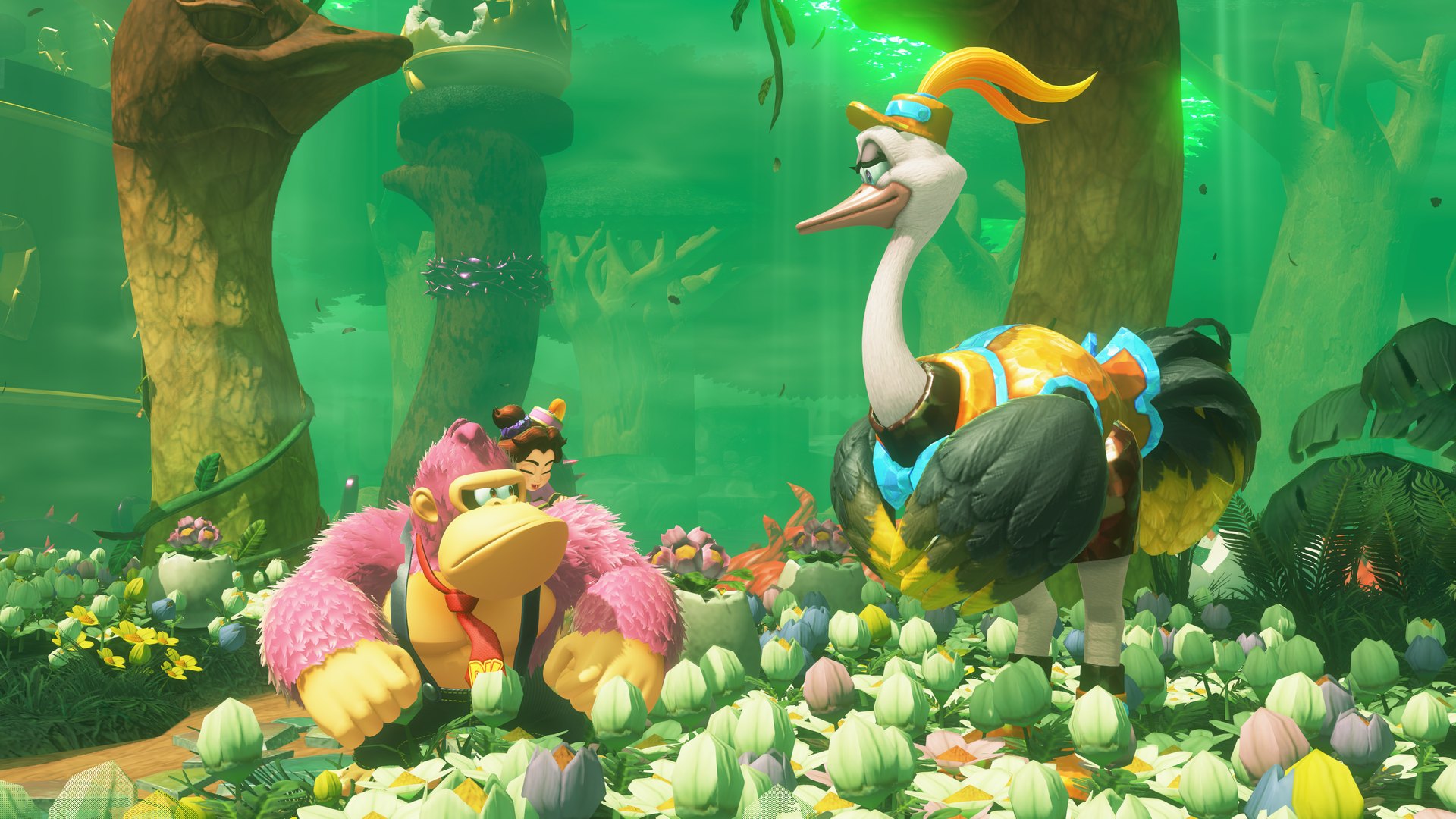 Donkey Kong Bananza – Strauß-Bananza im Dschungel