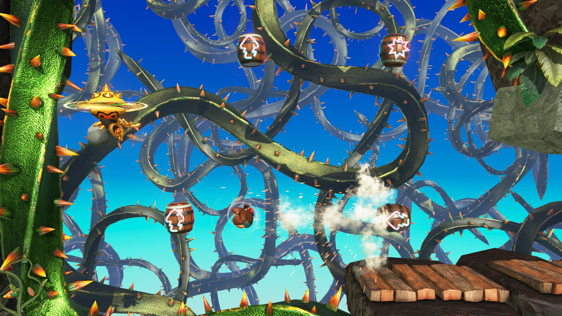 Donkey Kong Bananza – Riesige Ranken in einer Dschungelschicht