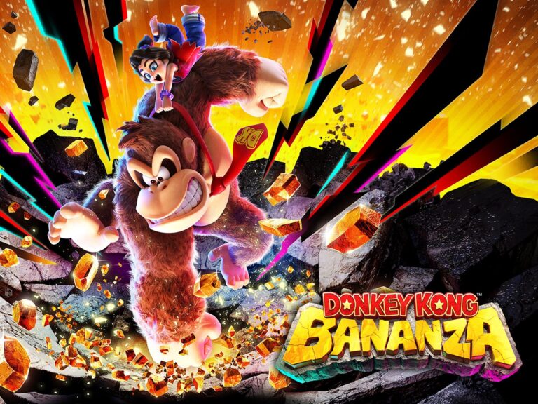 Donkey Kong Bananza Key Art mit Logo