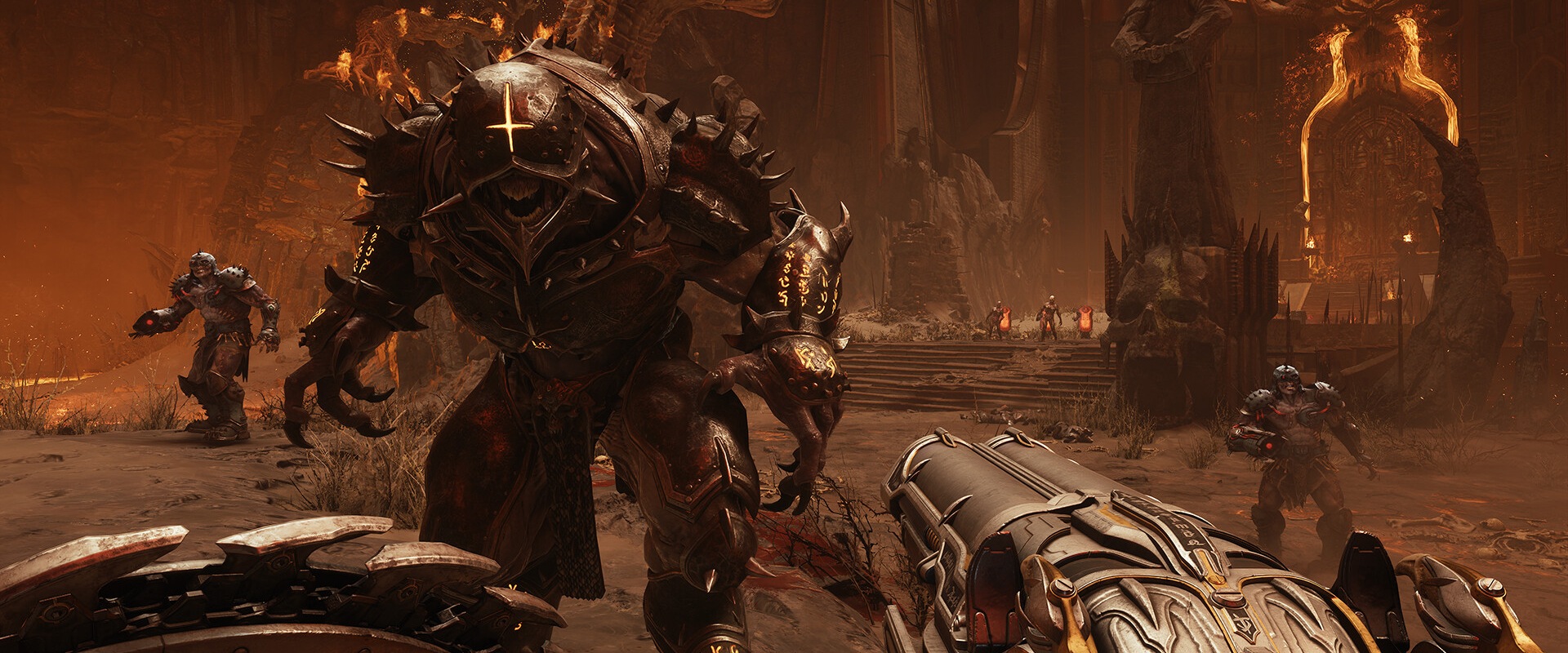 DOOM: The Dark Ages – Ego-Perspektive mit Schild und Schrotflinte gegen Dämonen