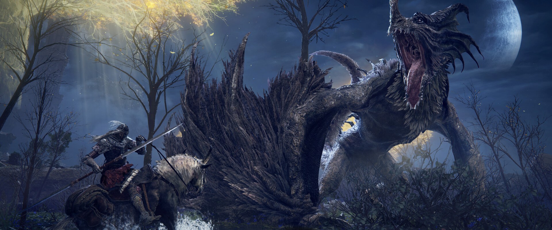 Elden Ring – Kampf zu Pferd gegen einen Drachen