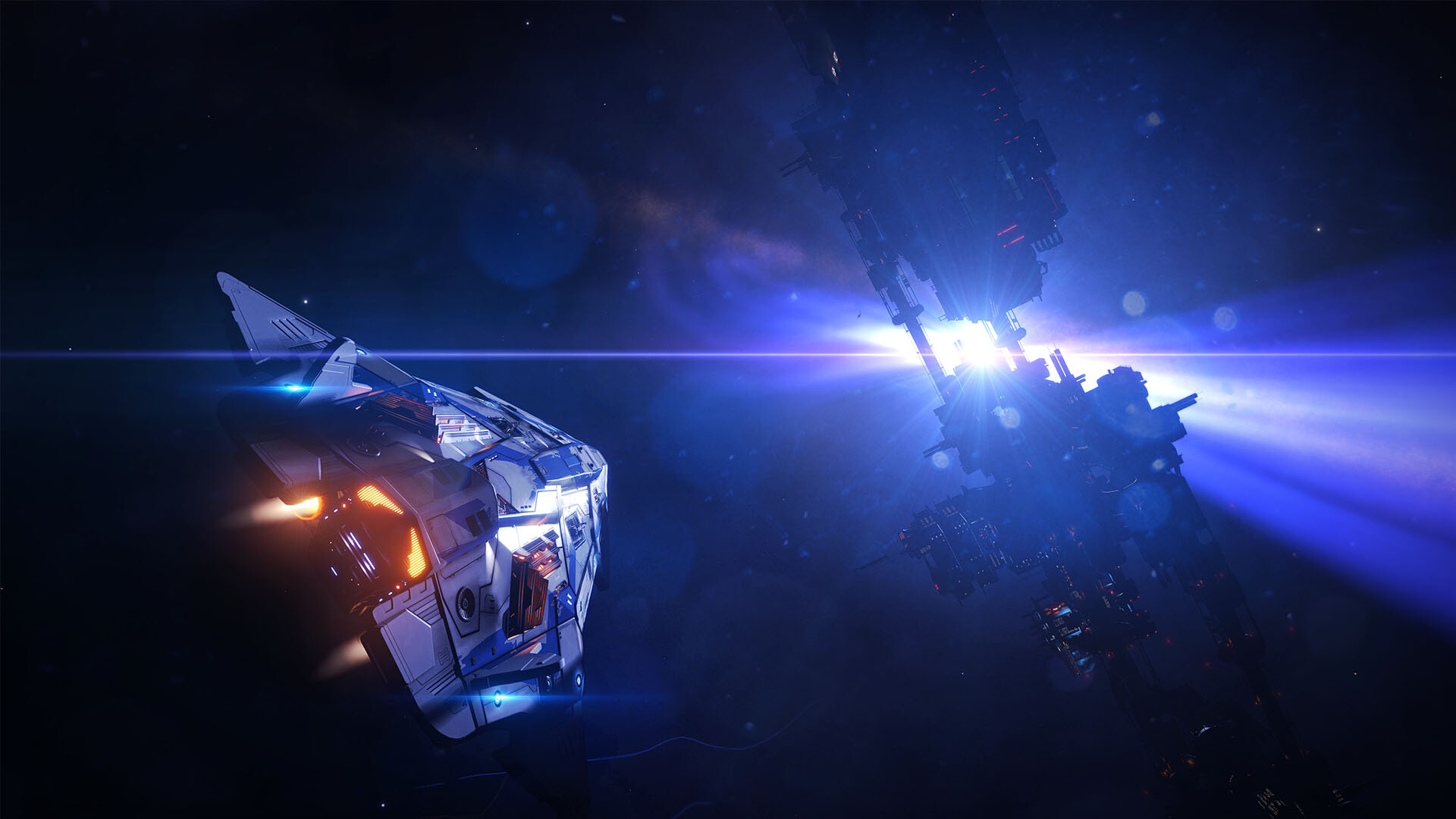 Elite Dangerous – Raumschiff vor Planet