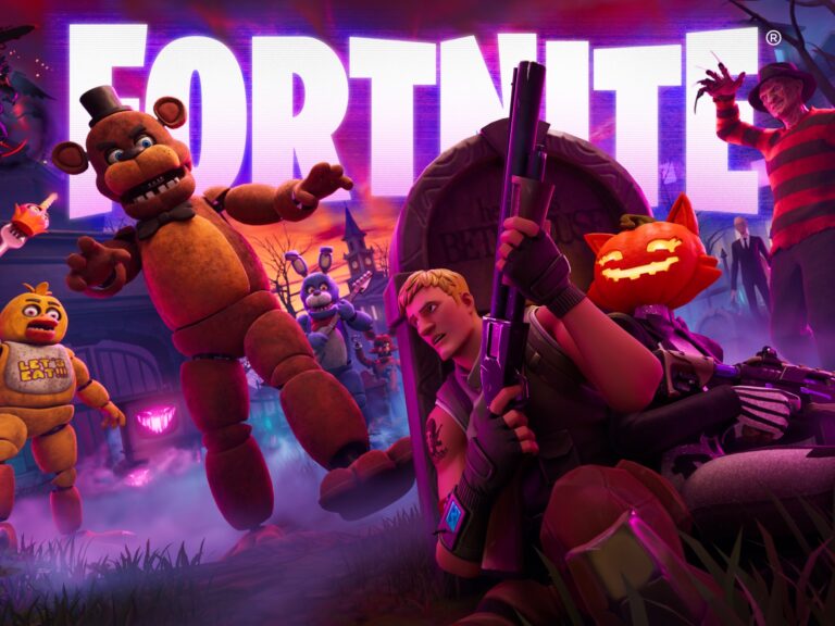 Fortnite: offizielles Fortnitemares-Artwork mit Fortnite-Logo