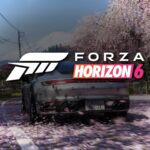 Forza Horizon 6: Spielszene mit offiziellem Logo