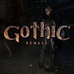 Gothic 1 Remake: Spielszene mit offiziellem Logo