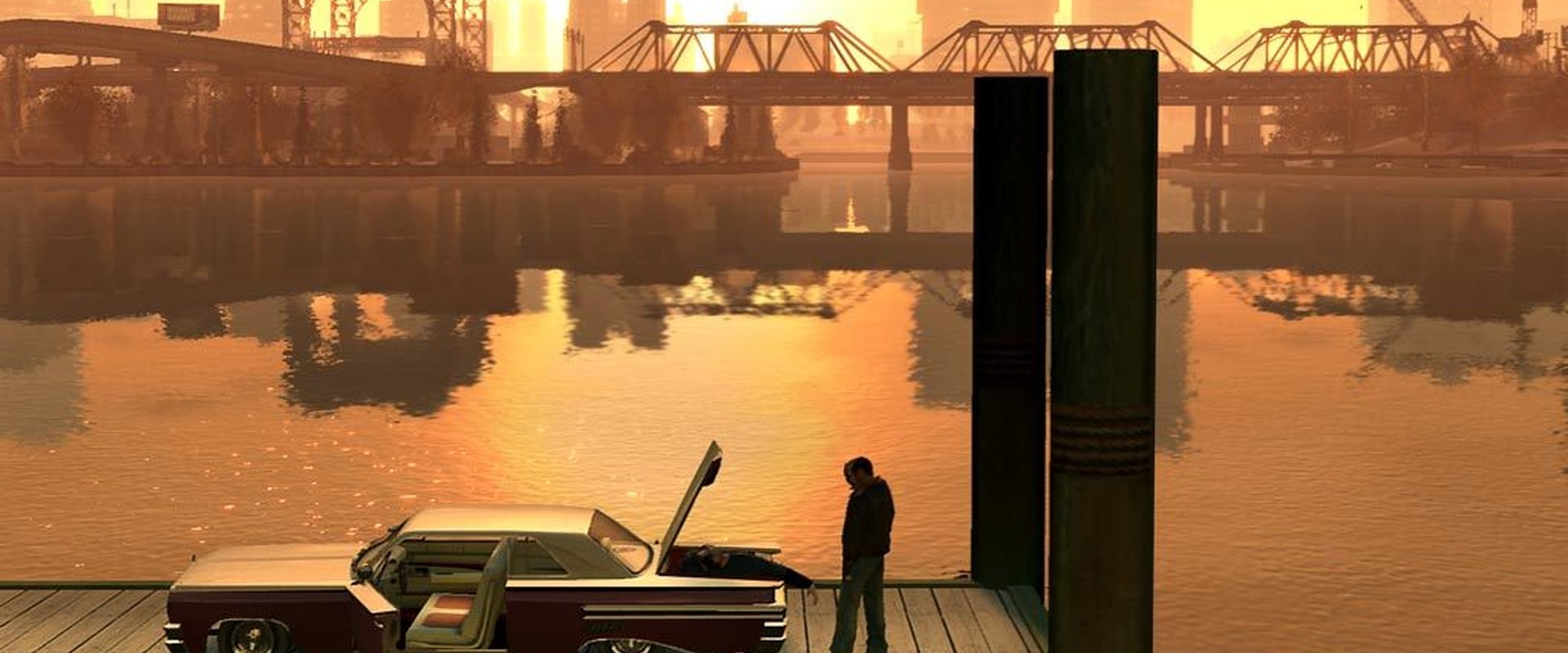 GTA IV – Sonnenuntergang am Hafen