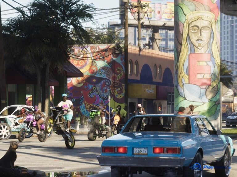 GTA 6: Straßenszene in Vice City