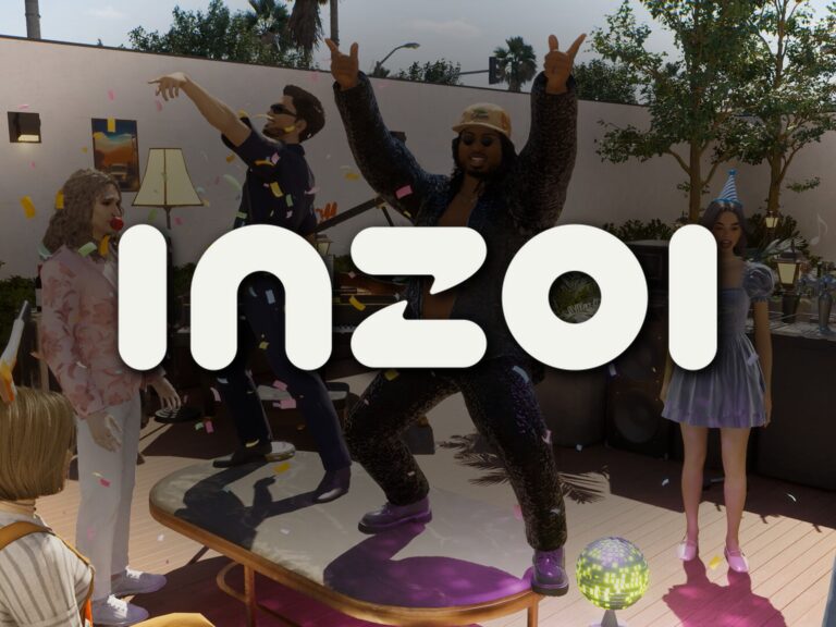 inZOI: Spielszene mit offiziellem Logo