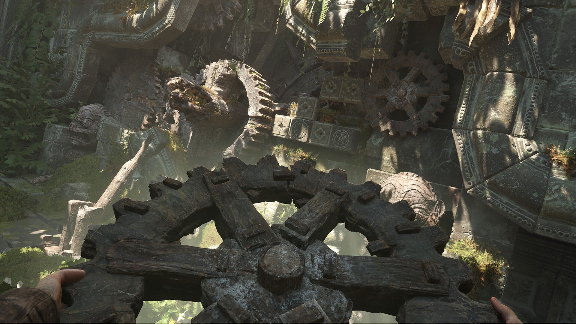 Indiana Jones und der Große Kreis: Steinerne Mechanik in einem alten Tempel