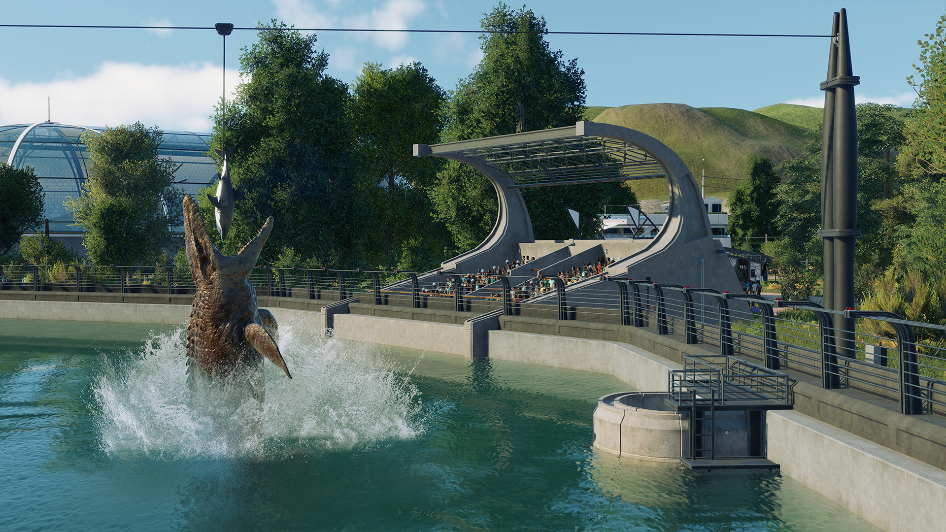 Jurassic World Evolution 2 – Besucher im Park