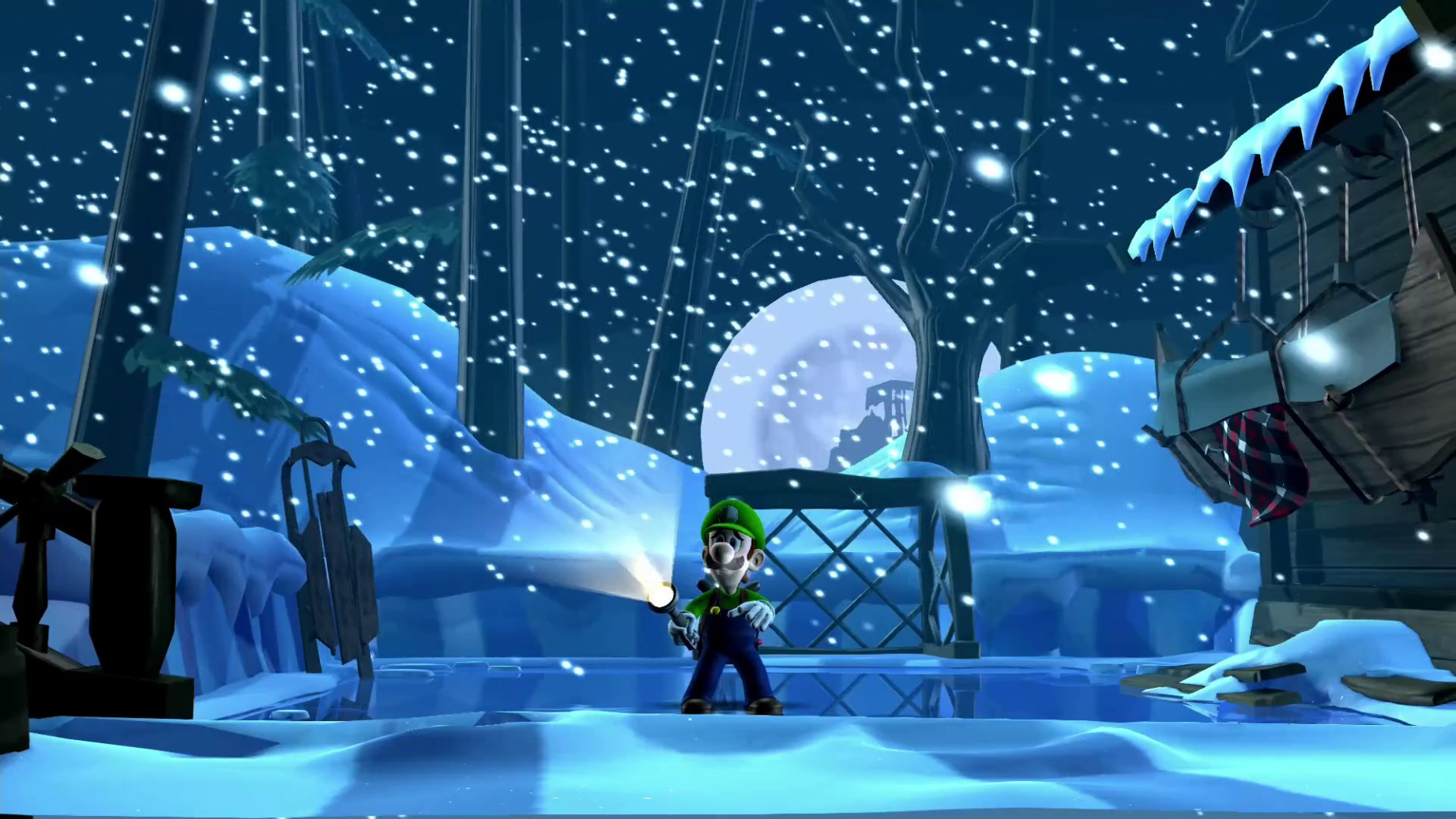 Luigi's Mansion 2 HD – Verschneites Anwesen von außen