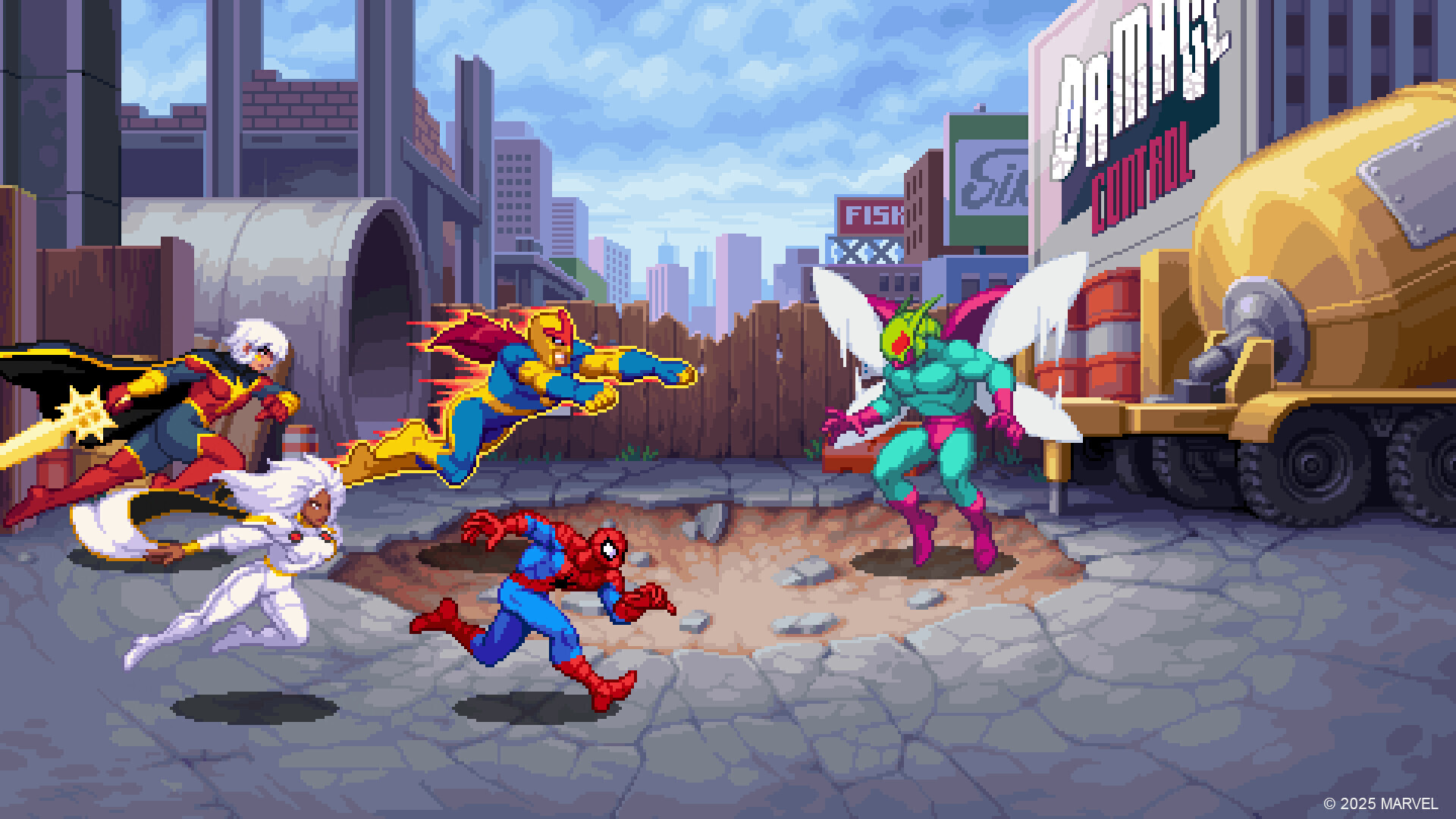 Marvel Cosmic Invasion – Helden prügeln sich durch eine Straße