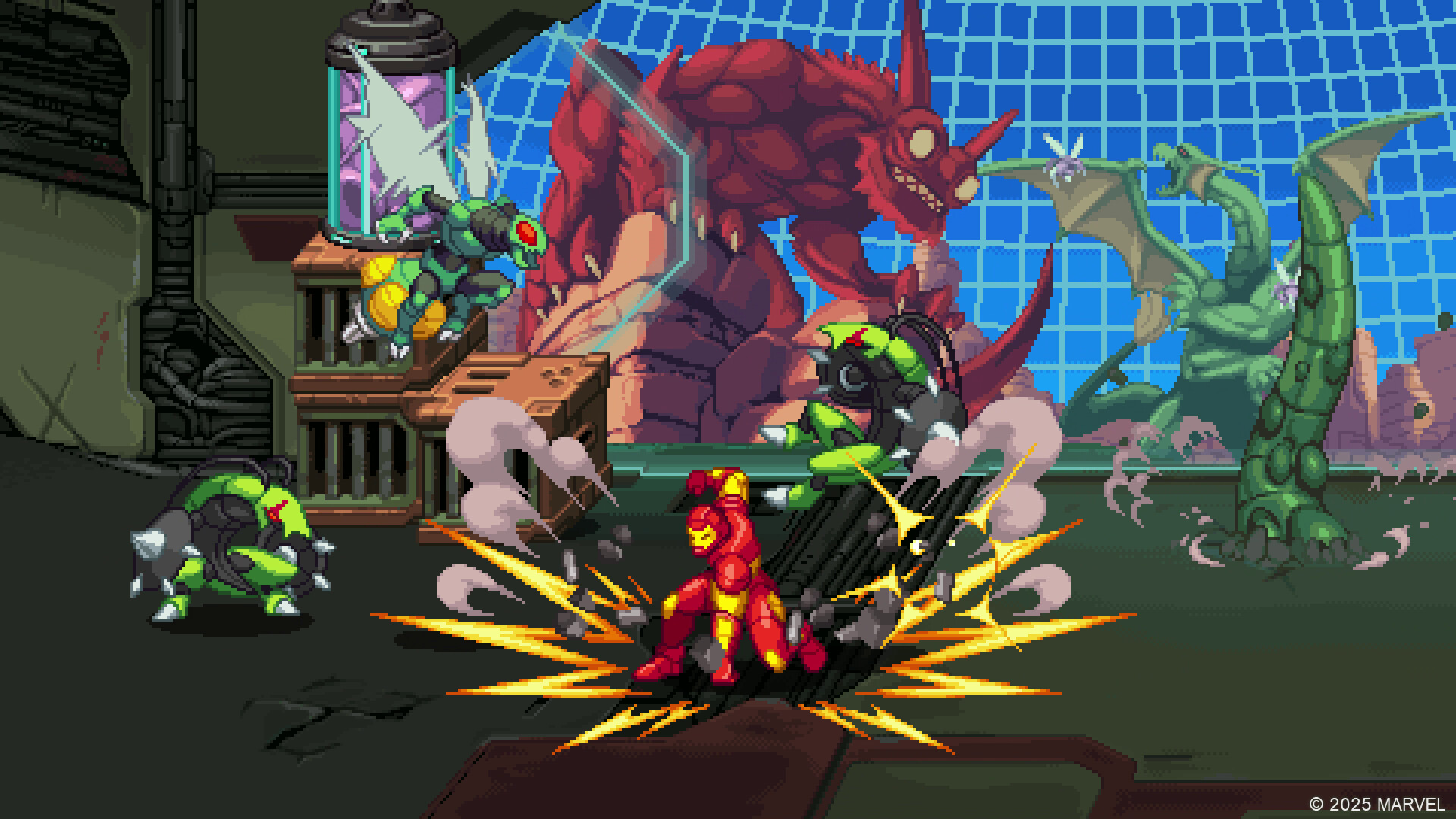Marvel Cosmic Invasion – Kampf vor einem roten Monster
