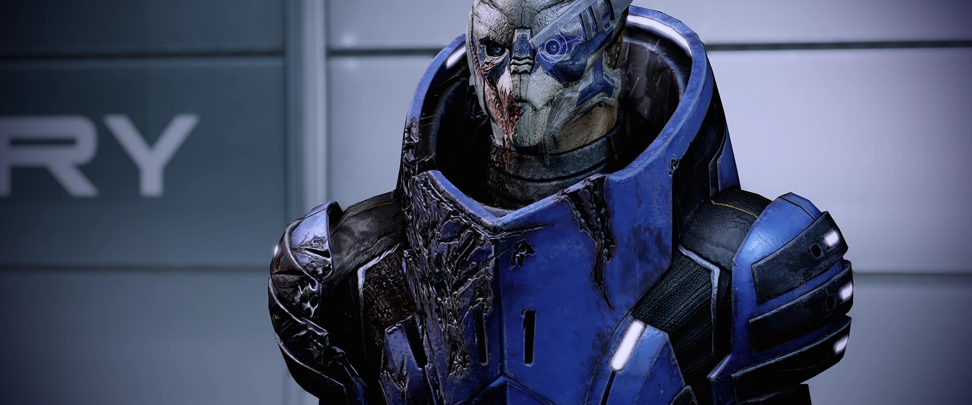 Mass Effect – Garrus Vakarian in blauer Rüstung