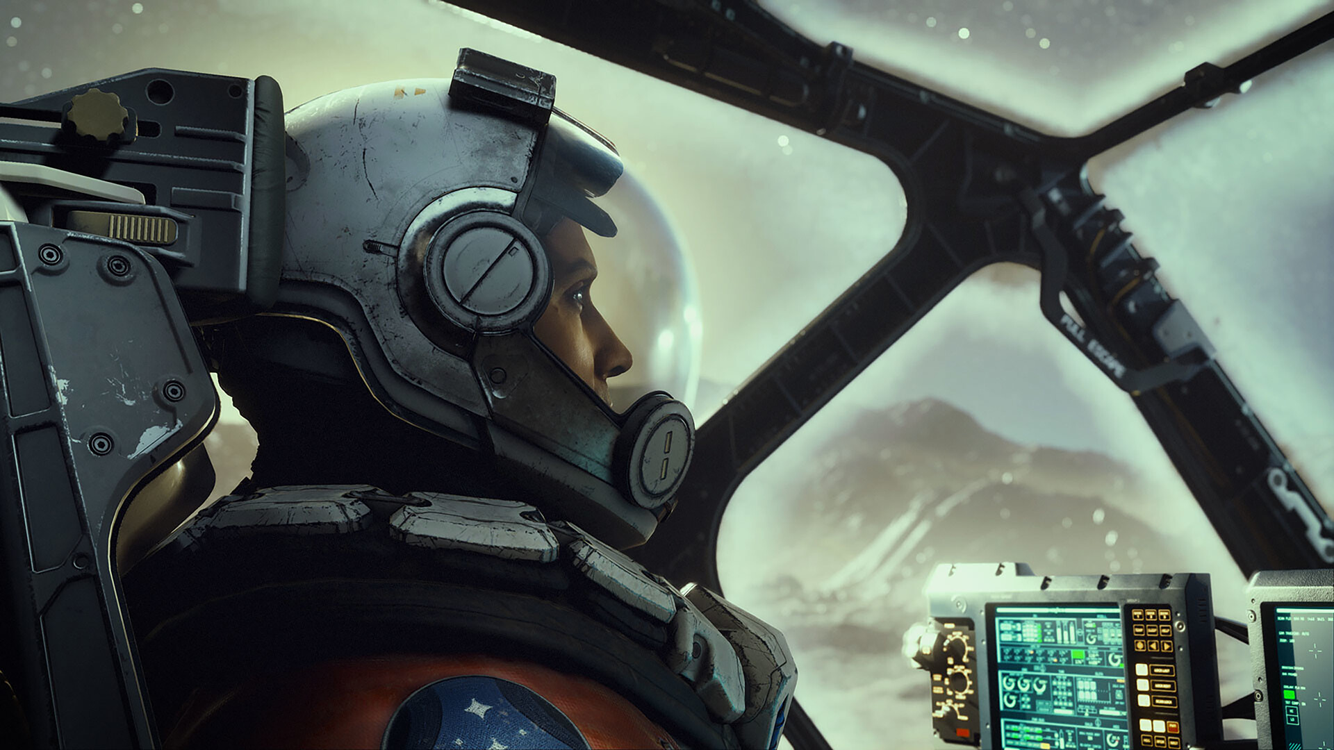 Starfield: Blick aus dem Cockpit