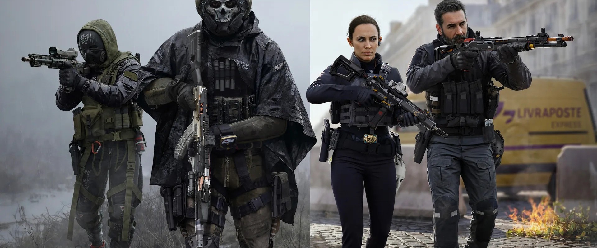 Modern Warfare 4 Erfolg: Ghost und Soap im Nebel