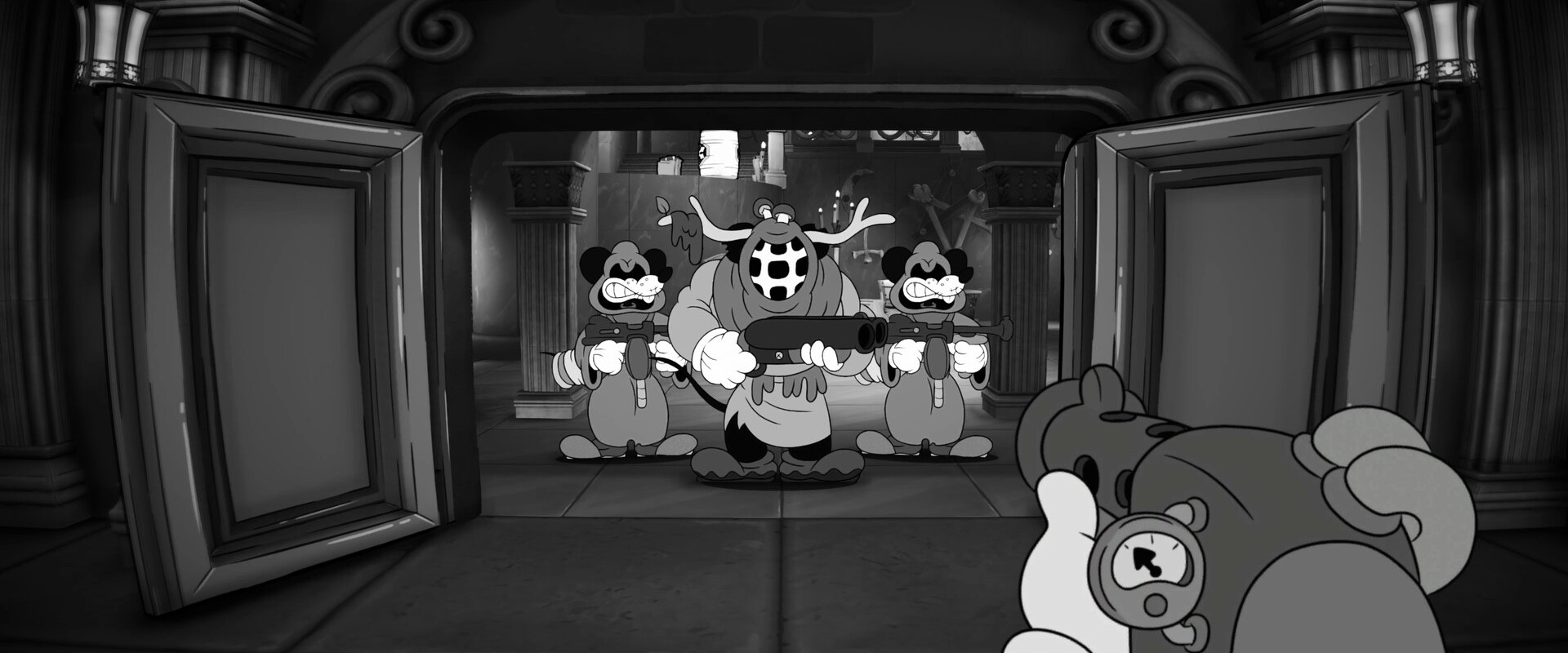 MOUSE: P.I. For Hire – Gangster-Mäuse warten hinter einer offenen Tür