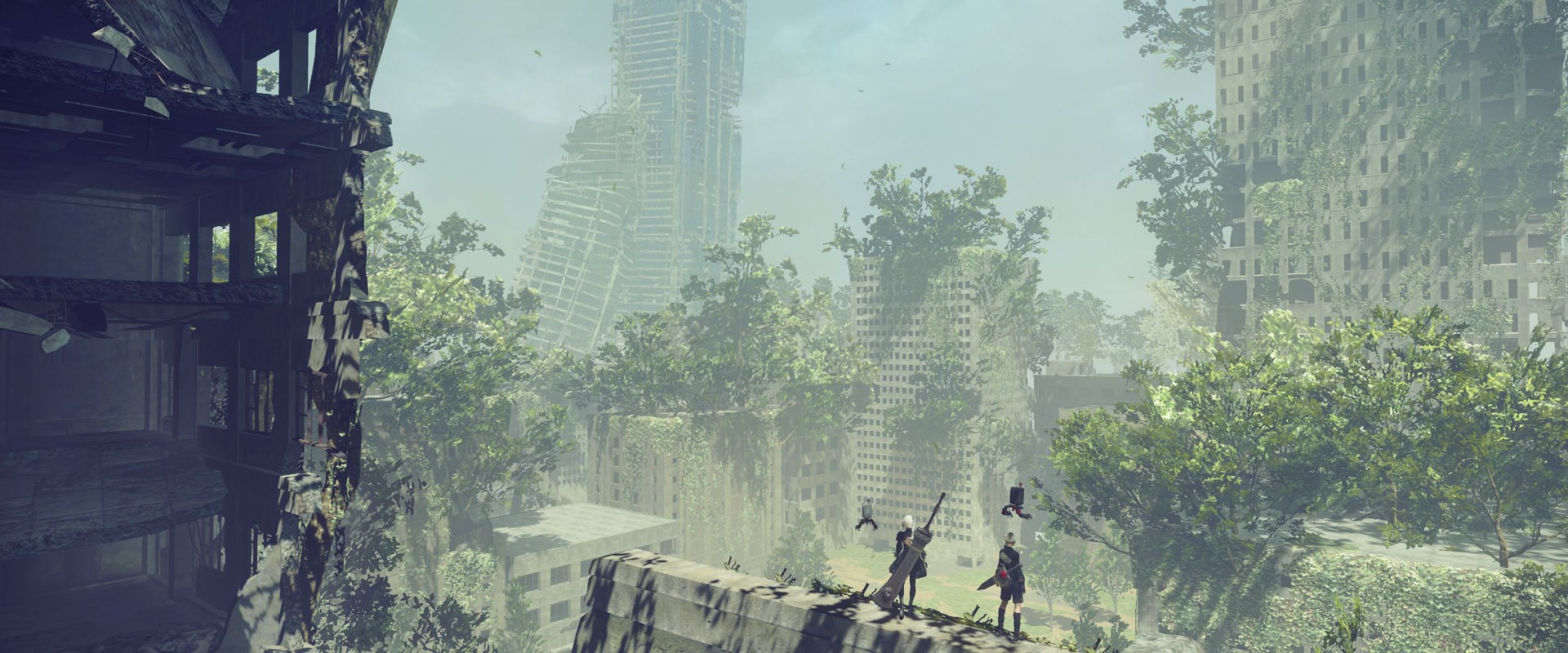 NieR:Automata – Die überwucherte Stadt