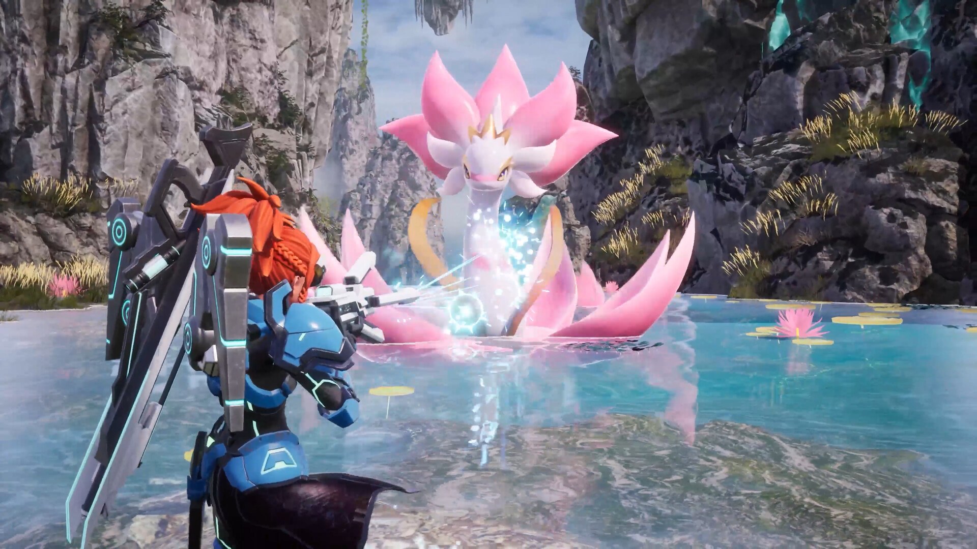 Palworld: Lotus-Pal im Wasser