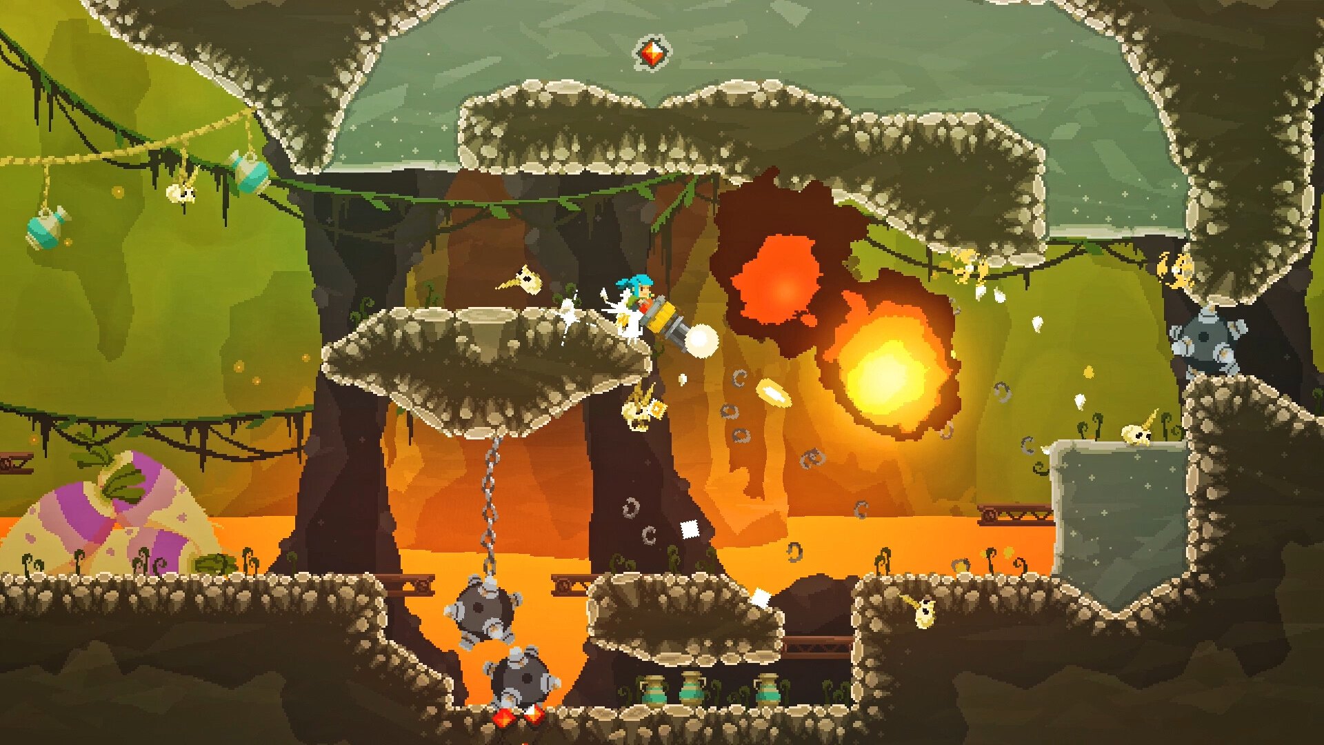 Pepper Grinder – Explosion in einer Höhle