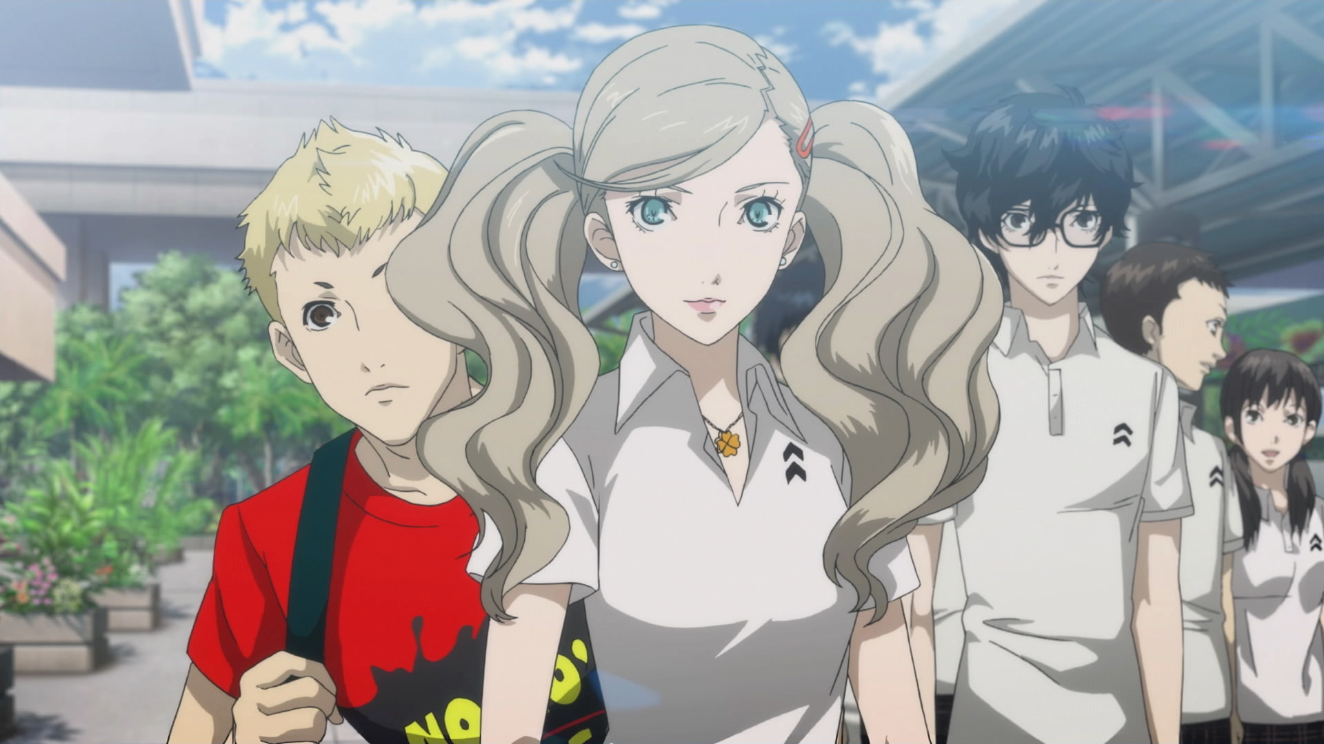 Persona 5 Royal – Ryuji, Ann und Joker in einer Anime-Zwischensequenz