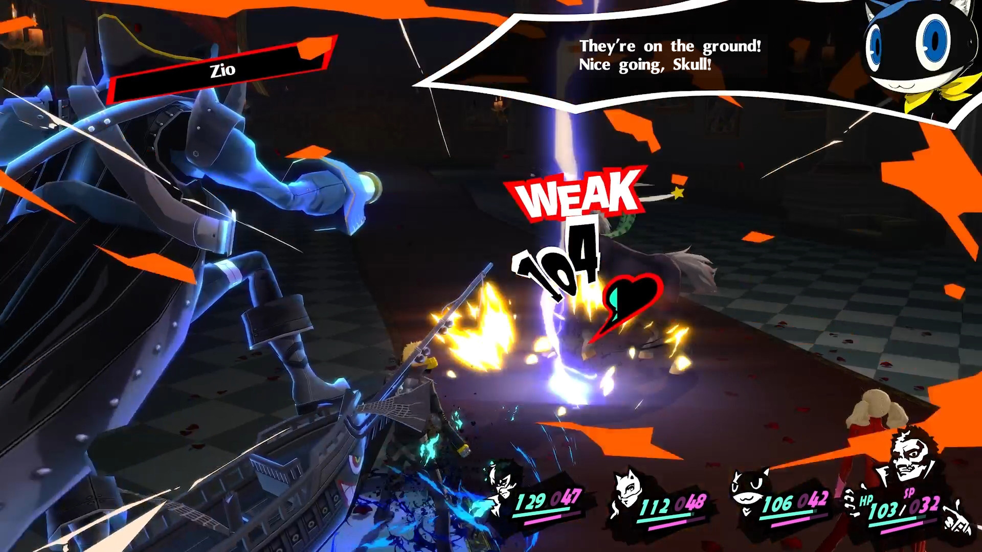 Persona 5 Royal – Wer eine Schwäche trifft, wirft den Gegner zu Boden und erhält einen zusätzlichen Zug
