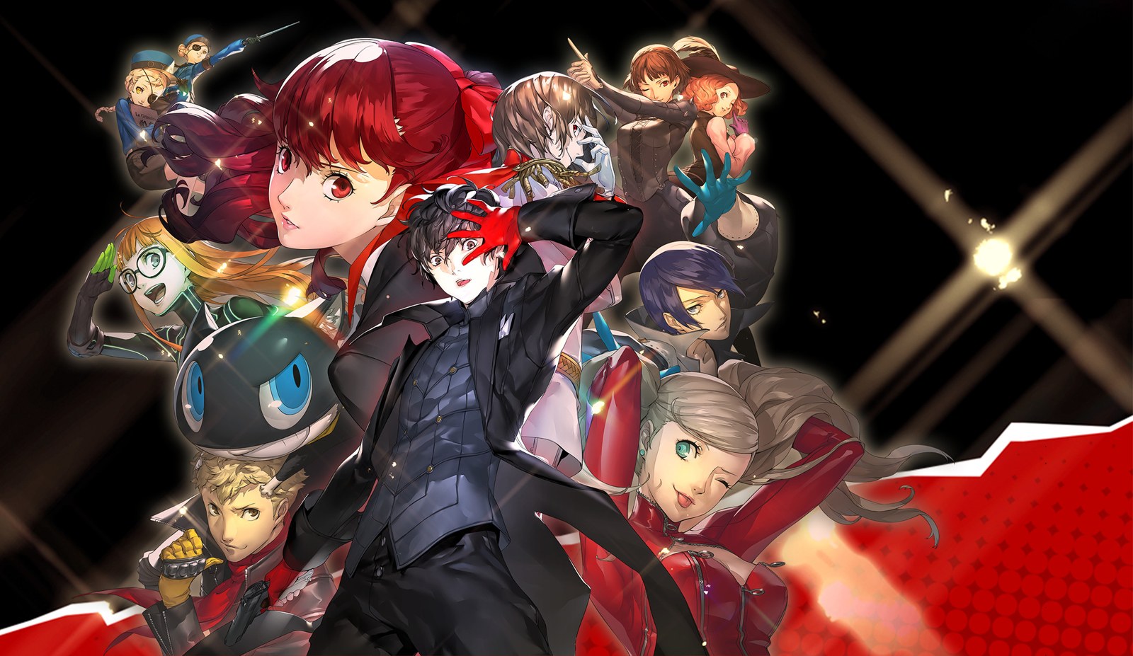 Persona 5 Royal – Joker und die Phantomdiebe samt Neuzugang Kasumi auf dem offiziellen Artwork